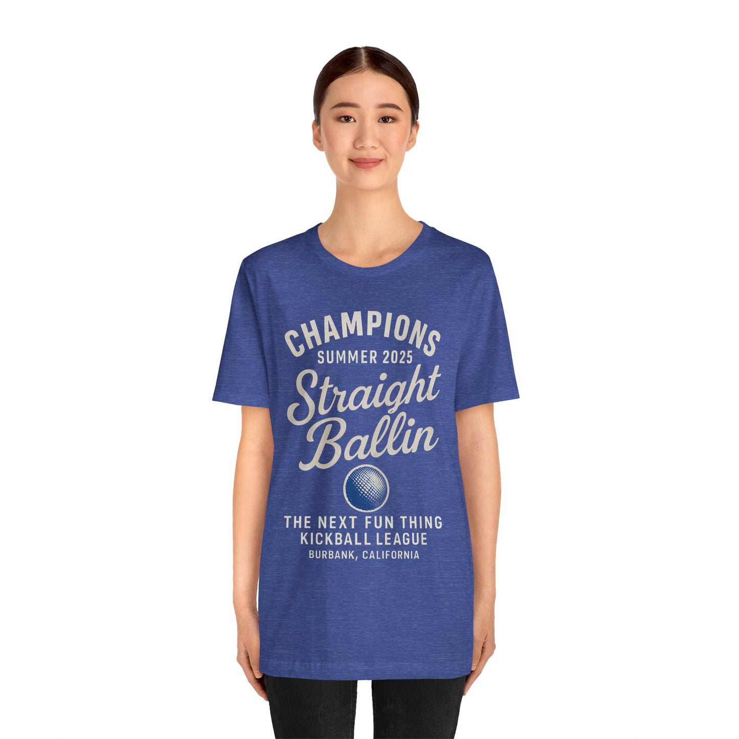 Summer Kickball League Champion Tee - White Graphic