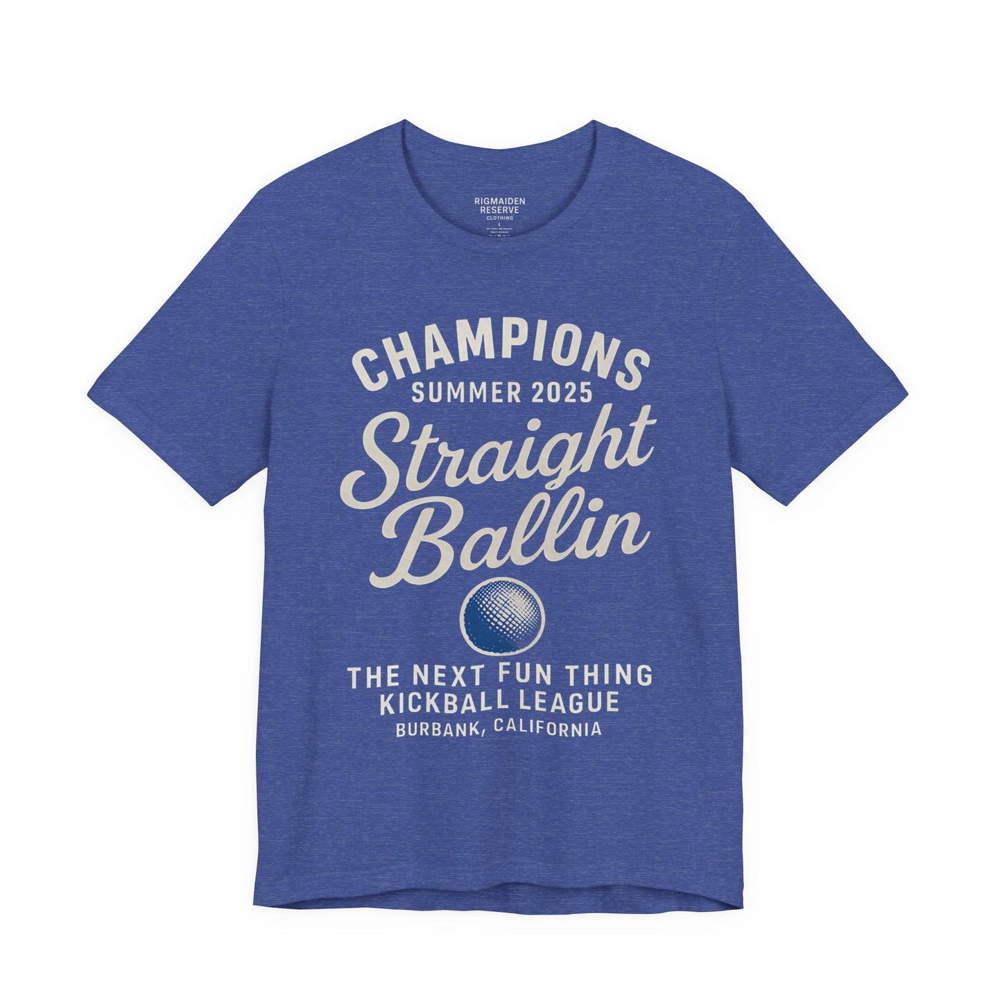 Summer Kickball League Champion Tee - White Graphic