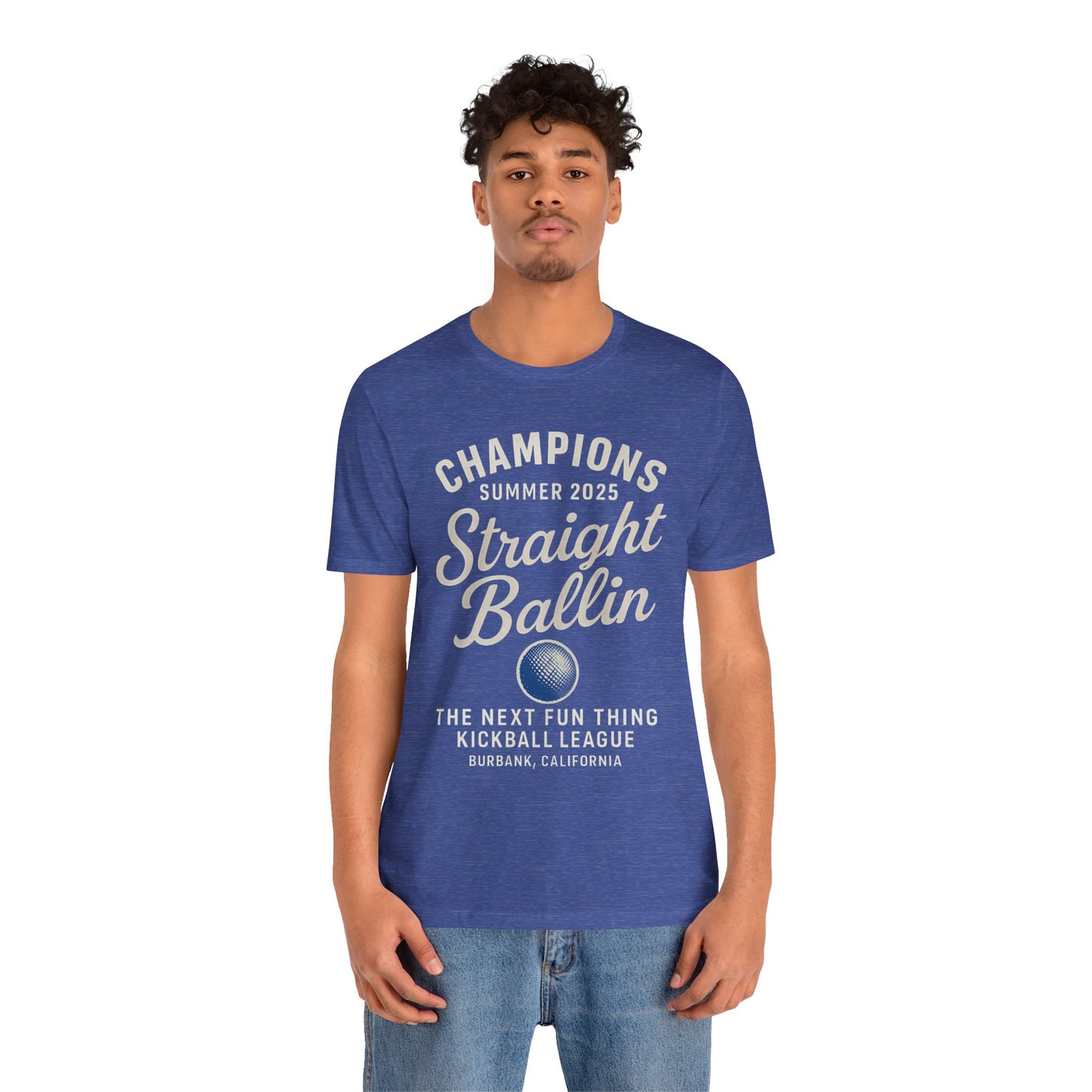 Summer Kickball League Champion Tee - White Graphic