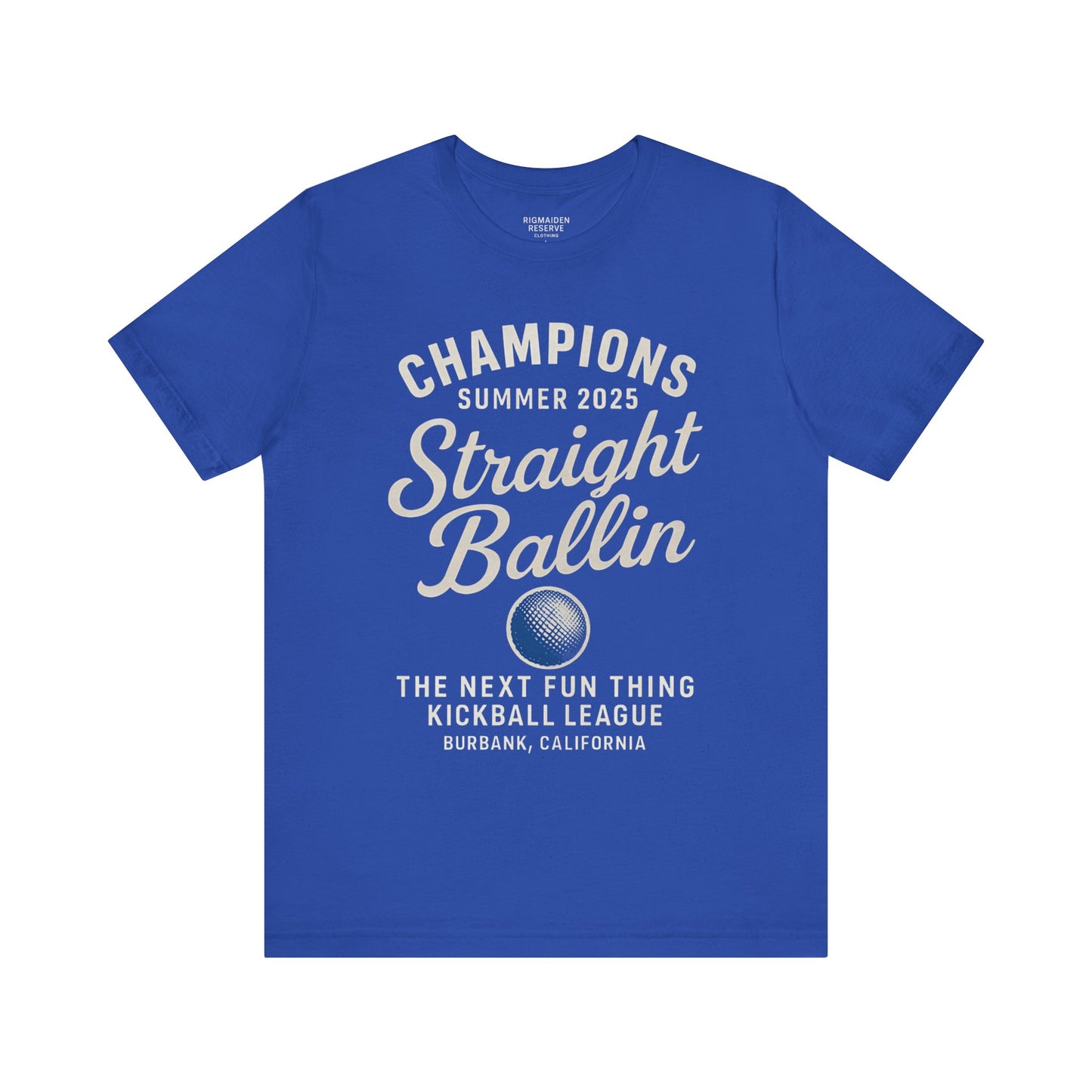 Summer Kickball League Champion Tee - White Graphic