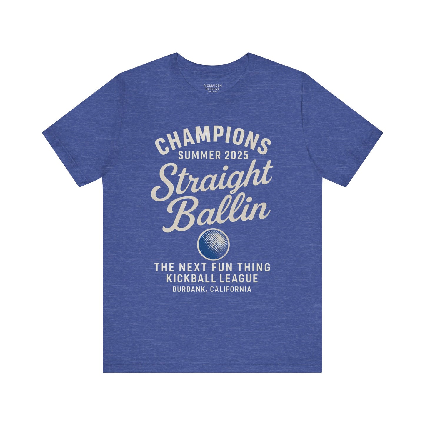 Summer Kickball League Champion Tee - White Graphic