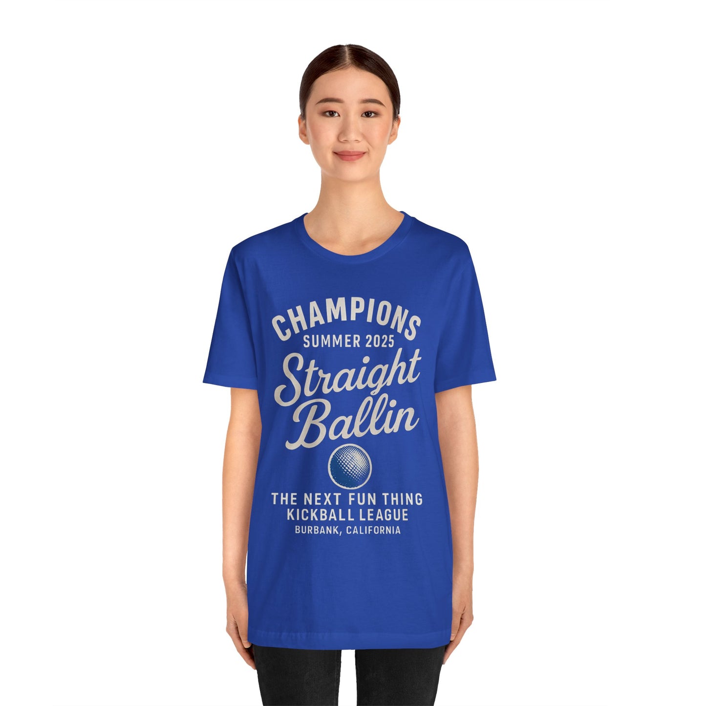Summer Kickball League Champion Tee - White Graphic