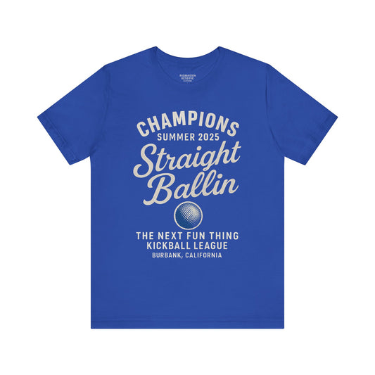 Summer Kickball League Champion Tee - White Graphic