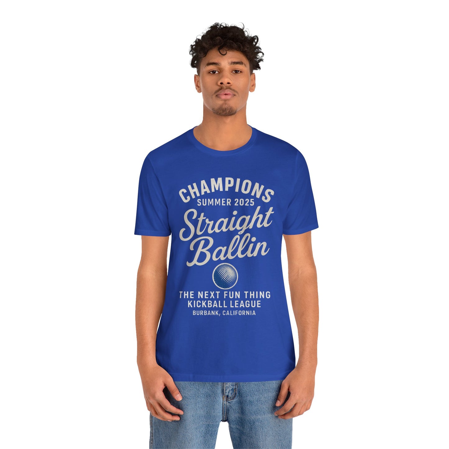 Summer Kickball League Champion Tee - White Graphic